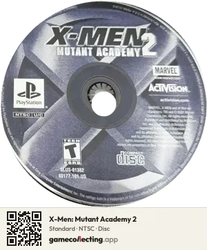 X-Men: Mutant Academy 2 PlayStation, NTSC disc