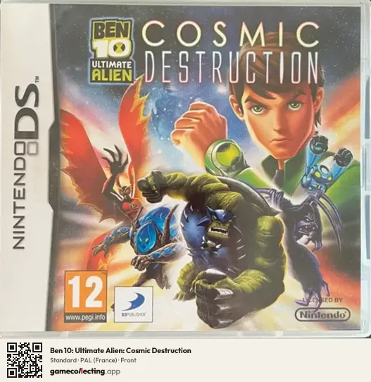 Ben 10: Ultimate Alien: Cosmic Destruction Nintendo DS, France box front