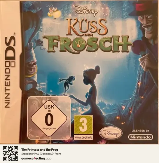 The Princess and the Frog Nintendo DS, Germany box front