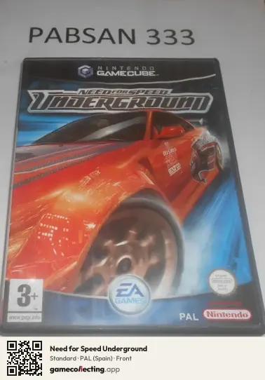 Need for Speed Underground Nintendo GameCube, Spain box front