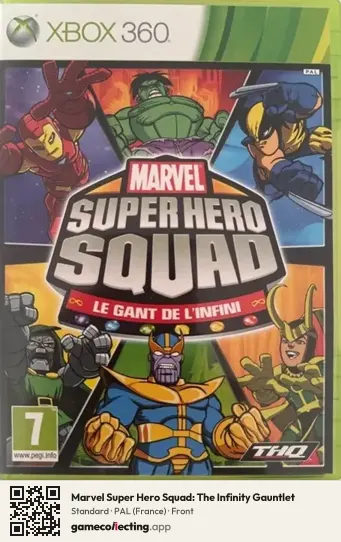 Marvel Super Hero Squad: The Infinity Gauntlet Xbox 360, France box front