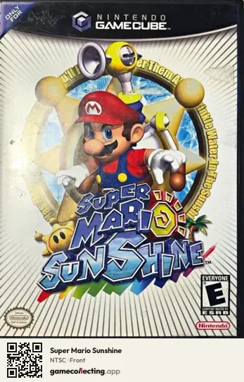 Super Mario Sunshine Nintendo GameCube, NTSC box front