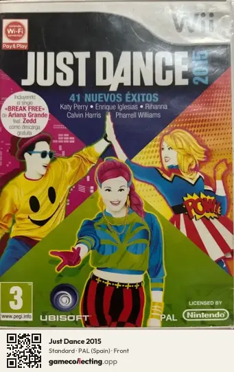 Just Dance 2015 Nintendo Wii, Spain box front