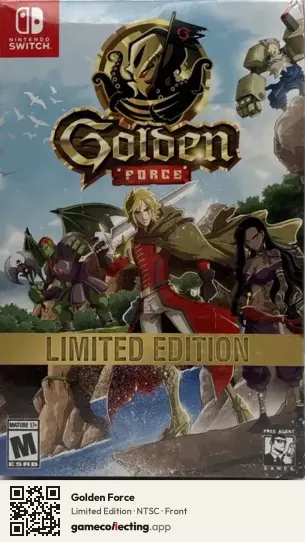 Golden Force Nintendo Switch, NTSC box front