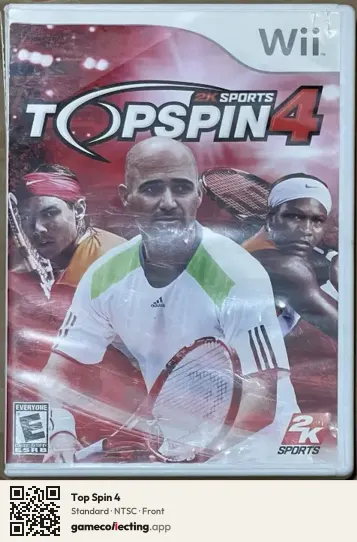 Top Spin 4 Nintendo Wii, NTSC box front