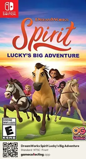 DreamWorks Spirit Lucky's Big Adventure Nintendo Switch, NTSC box front