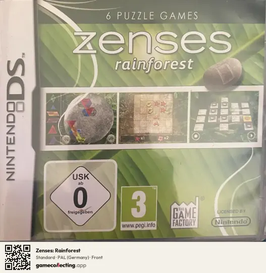 Zenses: Rainforest Nintendo DS, Germany box front