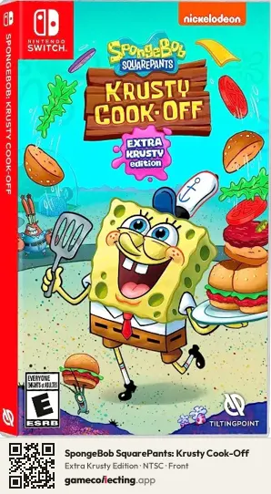 SpongeBob SquarePants: Krusty Cook-Off Nintendo Switch, NTSC box front
