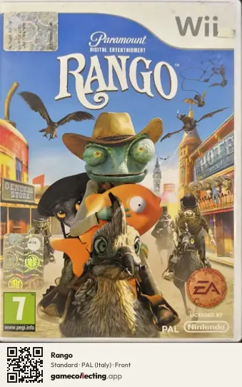 Rango Nintendo Wii, Italy box front