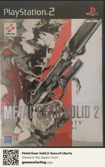 Metal Gear Solid 2: Sons of Liberty PlayStation 2, Spain box front