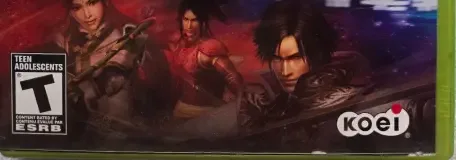Dynasty Warriors 6: Empires, the ESRB box on its front