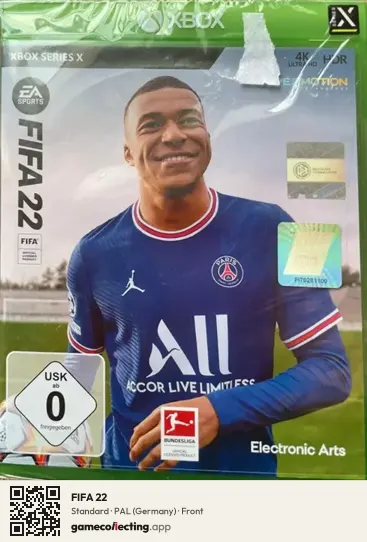FIFA 22 Xbox Series X, Germany box front