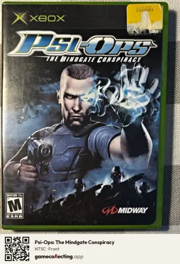 Psi-Ops: The Mindgate Conspiracy Xbox, NTSC box front