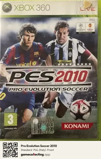 Pro Evolution Soccer 2010 Xbox 360, Italy box front
