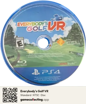 Everybody's Golf VR PlayStation 4, NTSC disc
