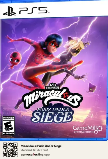 Miraculous: Paris Under Siege PlayStation 5, NTSC box front