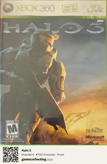 Halo 3 Xbox 360, Canada box front