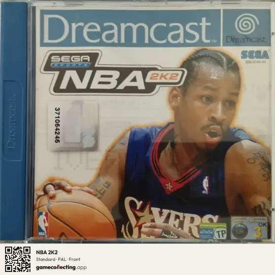 NBA 2K2 Sega Dreamcast, PAL box front