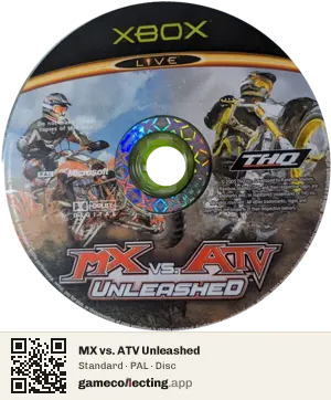 MX vs. ATV Unleashed Xbox, PAL disc