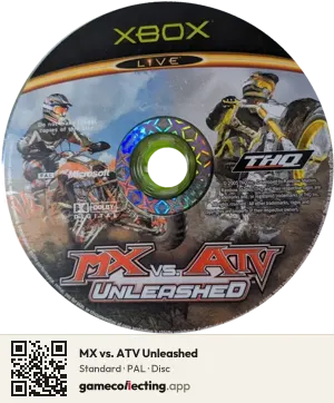 MX vs. ATV Unleashed Xbox, PAL disc