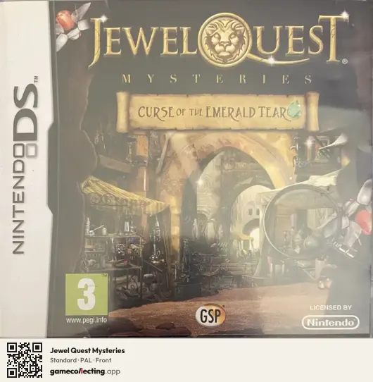 Jewel Quest Mysteries Nintendo DS, PAL box front