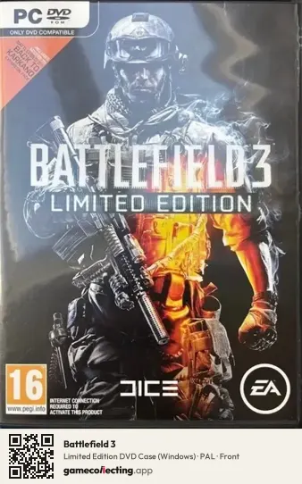 Battlefield 3 Computer, PAL box front