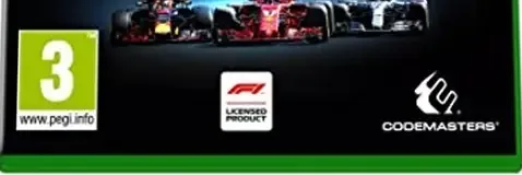F1 2018, the PEGI square on its front