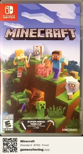 Minecraft Nintendo Switch, NTSC box front