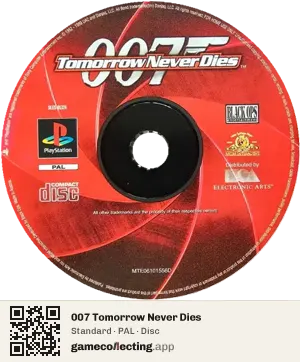 007 Tomorrow Never Dies PlayStation, PAL disc