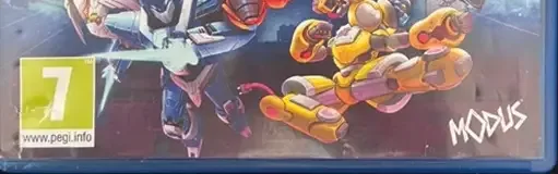 Override 2: Super Mech League, the PEGI square on its front