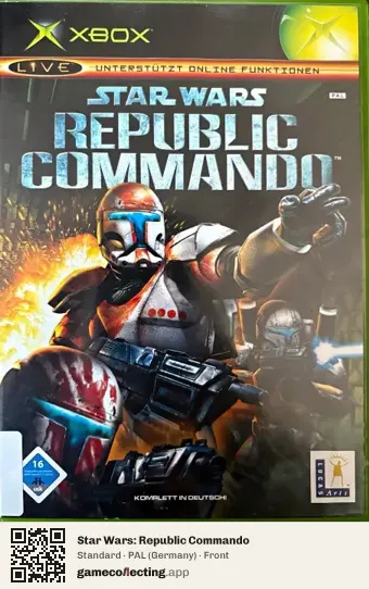 Star Wars: Republic Commando Xbox, Germany box front