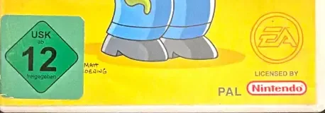 The Simpsons Game, the USK square on its front