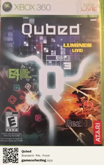 Qubed Xbox 360, PAL box front