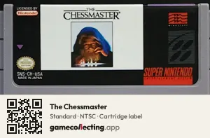 The Chessmaster Super Nintendo Entertainment System, NTSC cartridge label