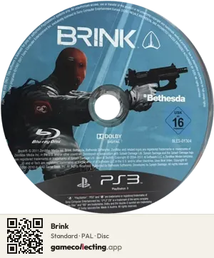 Brink PlayStation 3, PAL disc