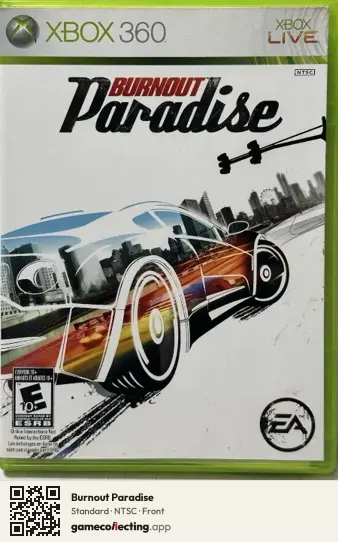 Burnout Paradise Xbox 360, NTSC box front