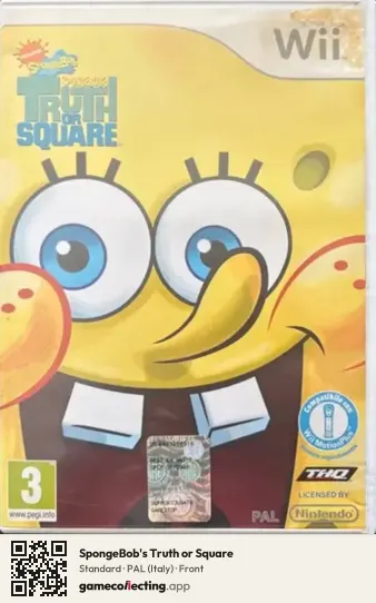 SpongeBob's Truth or Square Nintendo Wii, Italy box front