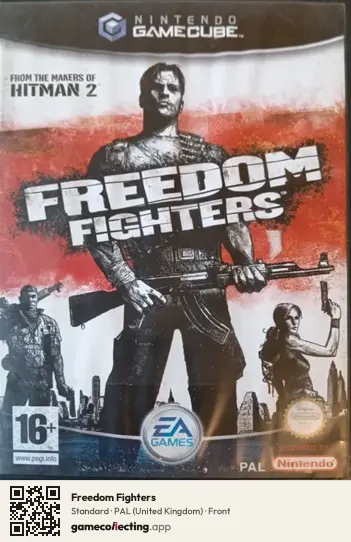 Freedom Fighters Nintendo GameCube, United Kingdom box front