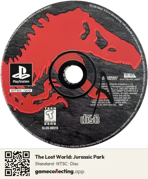 The Lost World: Jurassic Park PlayStation, NTSC disc