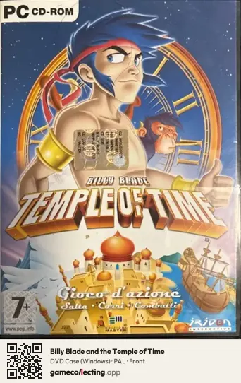 Billy Blade and the Temple of Time Computer, PAL box front