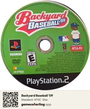 Backyard Baseball '09 PlayStation 2, NTSC disc