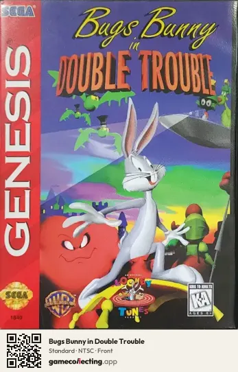 Bugs Bunny in Double Trouble Sega Mega Drive / Genesis, NTSC box front