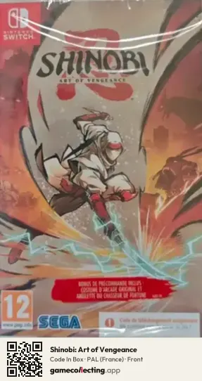 Shinobi: Art of Vengeance Nintendo Switch, France box front