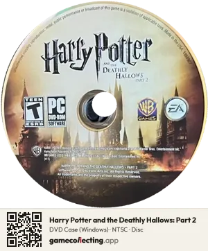 Harry Potter and the Deathly Hallows: Part 2 Computer, NTSC disc