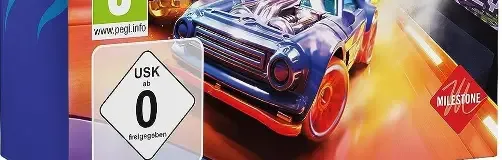 Hot Wheels Unleashed 2: Turbocharged, the USK square on its front