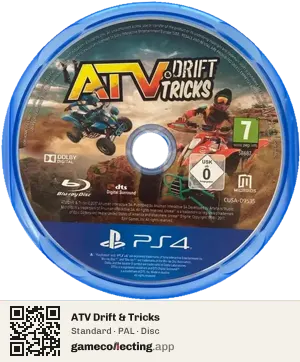 ATV Drift & Tricks PlayStation 4, PAL disc
