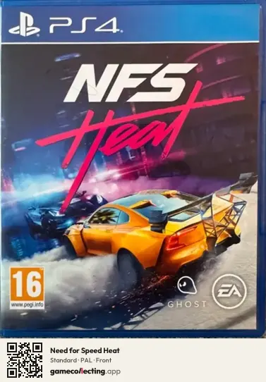 Need for Speed Heat PlayStation 4, PAL box front