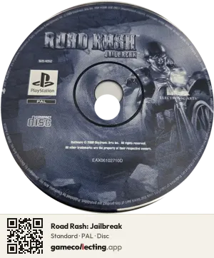 Road Rash: Jailbreak PlayStation, PAL disc