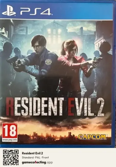 Resident Evil 2 PlayStation 4, PAL box front