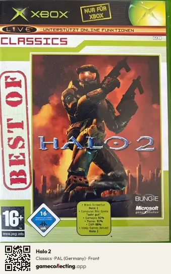 Halo 2 Xbox, Germany box front
